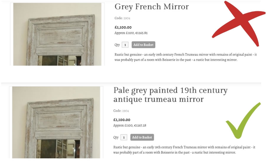 Correct vs incorrect capitalization of item titles