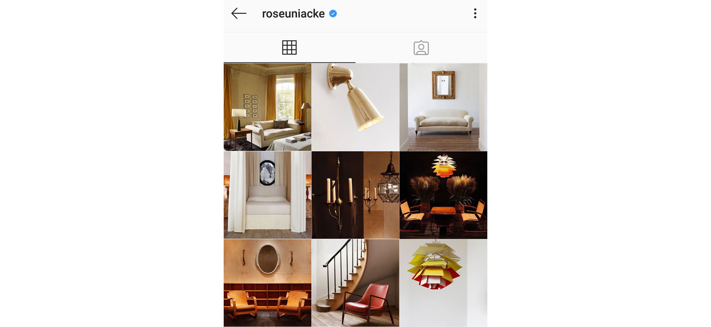 colour coordinated instagram theme